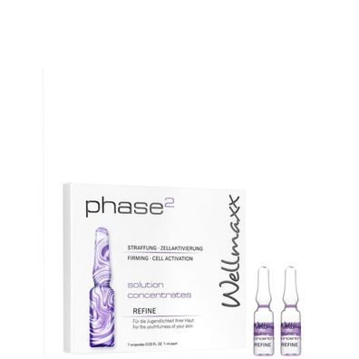 Wellmaxx/ Phase2 Solution Concentrades "Refine" 7x1ml/ Anti-Aging/ Hautpflege