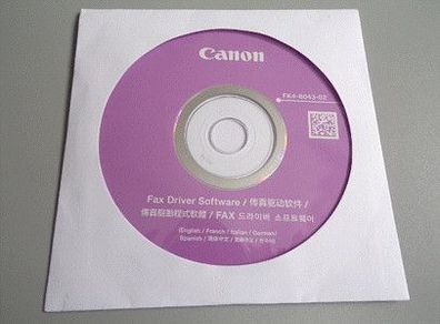 CANON Fax Driver Software Treiber Datenträger CD-ROM FK4-6043-02