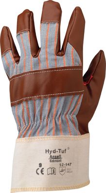 Handschuhe ActivArmr® 52-547 Gr.10 braun BW-Jersey m. Nitril EN 388 PSA II ANSELL