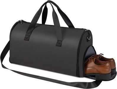 2-in-1 Handgepäcktasche & Kleiderhängetasche, wasserdichte Reisetasche mit Schuhfach