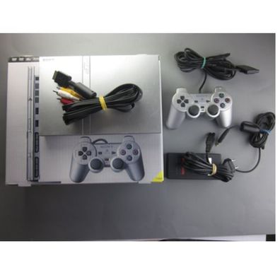 PS2 Konsole Slim Line in Silber + original Controller + alle Kabel in OVP