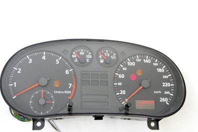 Audi A3 8L Tacho Tachometer Kombiinstrument 8L0919860A 239.000k Benziner 260km/ h