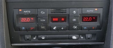 Audi A4 8E Steuergerät Klimaanlage Klimabedienteil 8E0820043AB mit Sitzheizung K