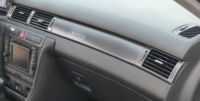 Audi A6 4B C5 Lüftungsdüsen Abdeckung Dekor Blende grau netzoptik Quattro rechts