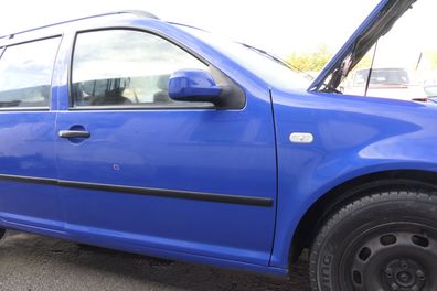 VW Golf 4 Bora Tür vorne rechts Beifahrertür 4/5-Türer + Kombi Variant blau LW5Z