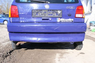 VW Polo 6N Stoßstange hinten 2-geteilte Heckstoßstange blau LD5D Stoßfänger