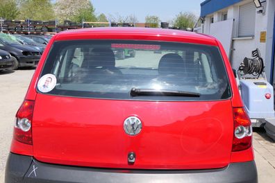 VW Fox 5Z Heckklappe Kofferraumklappe Klappe hinten + Scheibe rot LY3D - DELLE