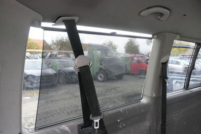 VW T5 Caravelle Rollo Sonnenschutz Sonnenrollo grau ganz hinten links