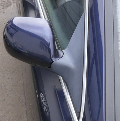 Audi A6 4B Spiegel Außenspiegel rechts elektrisch blau LZ5T + Glas