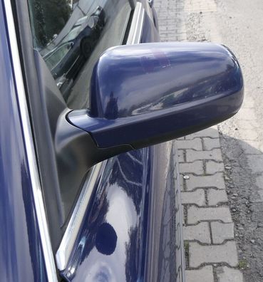 VW Passat 3B 3BG elektrischer Spiegel Außenspiegel links Glas blau LA5E