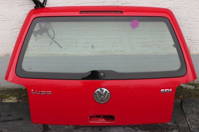 VW Lupo 6X Heckklappe hinten Klappe Kofferraumklappe mit Scheibe rot LP3G Scheib