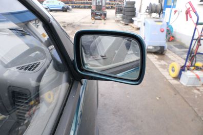 VW Polo 6N manueller manuell Spiegel Außenspiegel rechts mit Glas grün LC6P