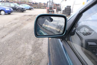 VW Polo 6N manueller manuell Spiegel Außenspiegel links grün LC6P & Glas