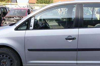 VW Touran 1T 1T3 Tür vorne links Fahrertür silber LA7W OHNE Anbauteile - DELLE