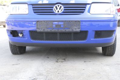 VW Polo 6N2 Stoßstange vorne Frontstoßstange Stoßfänger blau LA5C surfblue + Grill