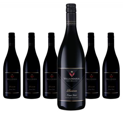 6 x Villa Maria Reserve Pinot Noir Marlborough – 2020