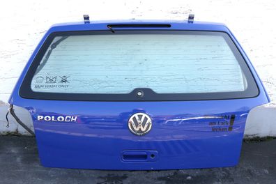 VW Polo 6N2 Heckklappe Klappe hinten Kofferraumklappe blau LA5C - Scheibe