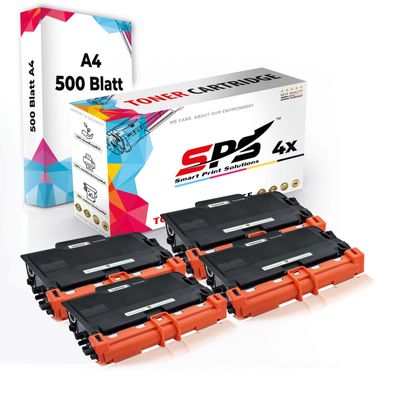 Druckerpapier A4 + 4x Multipack Set Kompatibel für Brother HL 5580 D (TN-3430) ...