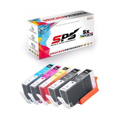 5x Tinten HP 364XL Multipack kompatibel für HP Photosmart B209N Drucker