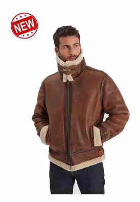 Lederjacke Daytona 73 Bombardier DFH braun