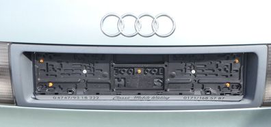 Audi 80 Limousine Blende für Kennzeichen Heckklappe Deckel