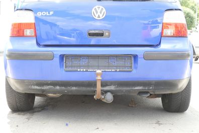 VW Golf 4 Limousine Stoßstange hinten Heckstoßstange Stoßfänger blau LW5Z 159934