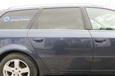 Audi A6 4B C5 Tür Türblatt hinten rechts blau LY5X aquablau mit Rahmen