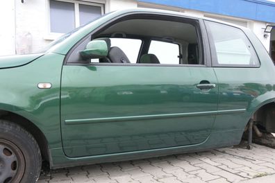 VW Lupo Seat Arosa Tür vorne links Fahrertür grün LA6N (für elektr. Fensterhe