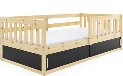 Interbeds Kinderbett SMART 80x160cm mit Lattenrost und Stauraum unter Bett