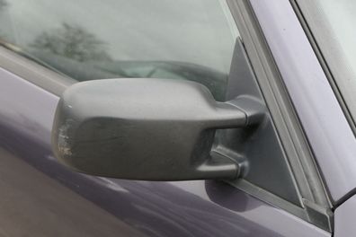 VW Passat 3A 35i elektrischer Spiegel Außenspiegel rechts + Glas schwarz matt