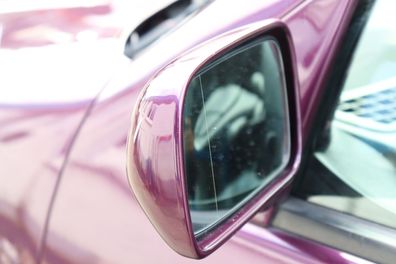 VW Polo 6N elektrischer Spiegel Außenspiegel links außen lila LC4U + Glas