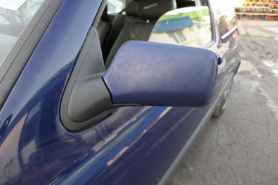 VW Golf 3 Vento elektrischer Spiegel Außenspiegel links mit Glas blau LA5E