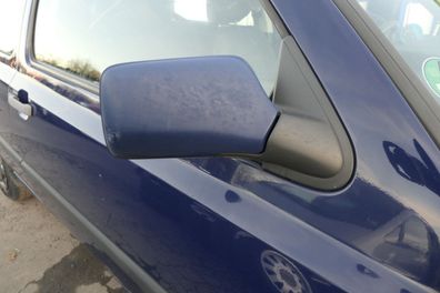 VW Golf 3 Vento elektrischer Spiegel Außenspiegel rechts mit Glas blau LA5E