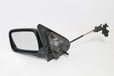 VW Polo 6N manueller manuell Spiegel Außenspiegel links mit Glas schwarz LC9Z bl