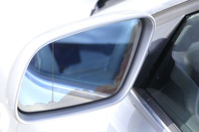 Audi A4 B5 Spiegel Außenspiegel links elektrisch silber grau LY7M Facelift Glas