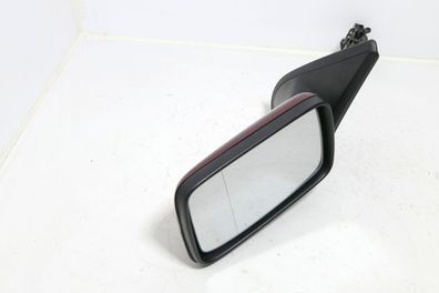 VW Golf 3 Vento manueller Spiegel Außenspiegel links mit Glas rot LC3C