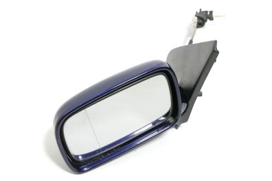 VW Polo 6N manueller manuell Spiegel Außenspiegel links + Glas blau dunkelblau b