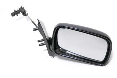 VW Polo 6N manueller manuell Spiegel Außenspiegel rechts LC9Z blackmag mit Glas