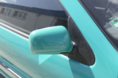 VW Polo 6N manueller manuell Spiegel Außenspiegel rechts + Glas grün LD6D pista