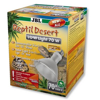 JBL ReptilDesert L-U-W Light alu 70 Watt Breitstrahler für Wüstenterrarien