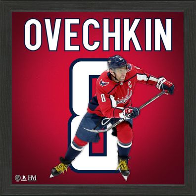 NHL Highland Mint Alexander Ovechkin Impact Jersey Washington Capitals Bild 33x33cm
