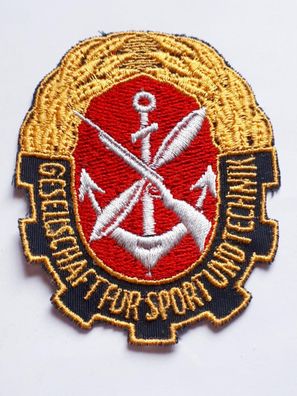 DDR GST Gesellschaft für Sport und Technik Aufnäher Patch