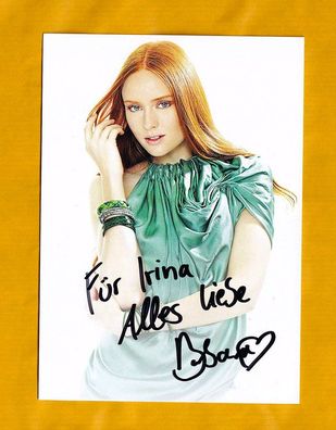 Barbara Meier - ( deutsches Fotomodell und Schauspielerin ) - persönlich signiert (1)