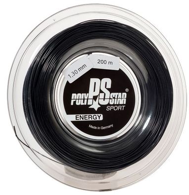 Polystar Energy 1.30 mm black 200 Tennissaite
