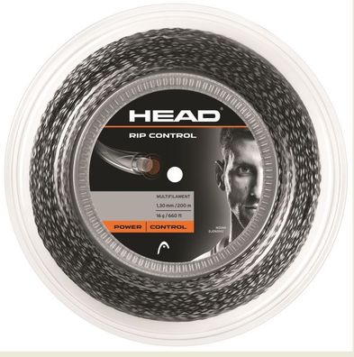 Head Rip Control 1.25 mm Black 200 m Tennissaite