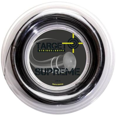 Target Supreme 1,23 mm black 200 m Tennissaite