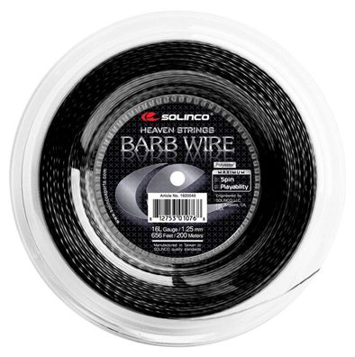 Solinco Barb Wire 1,25 mm schwarz 200 m Tennissaite