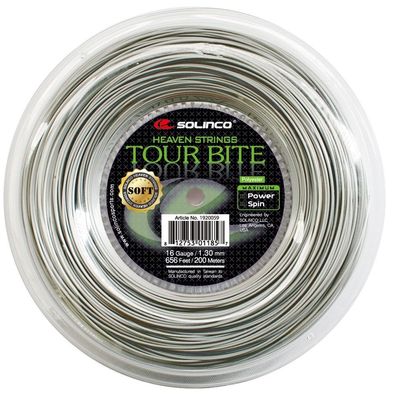 Solinco Tour Bite Soft 1,15 mm grau 200 m Tennissaite