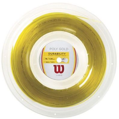 Wilson Poly Gold 1.30 mm gold 200 m Tennissaite