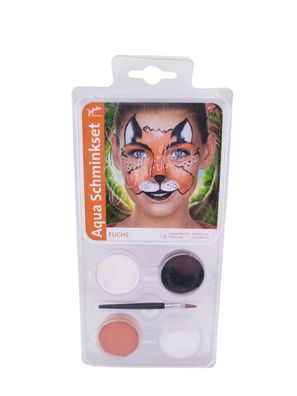 Jofrika Kinder Schmink Set Aqua Make-up Fuchs Fasching Karneval Neu